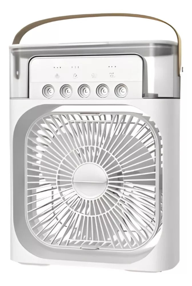 Mini Ventilador e Umidificador Portátil USB Led